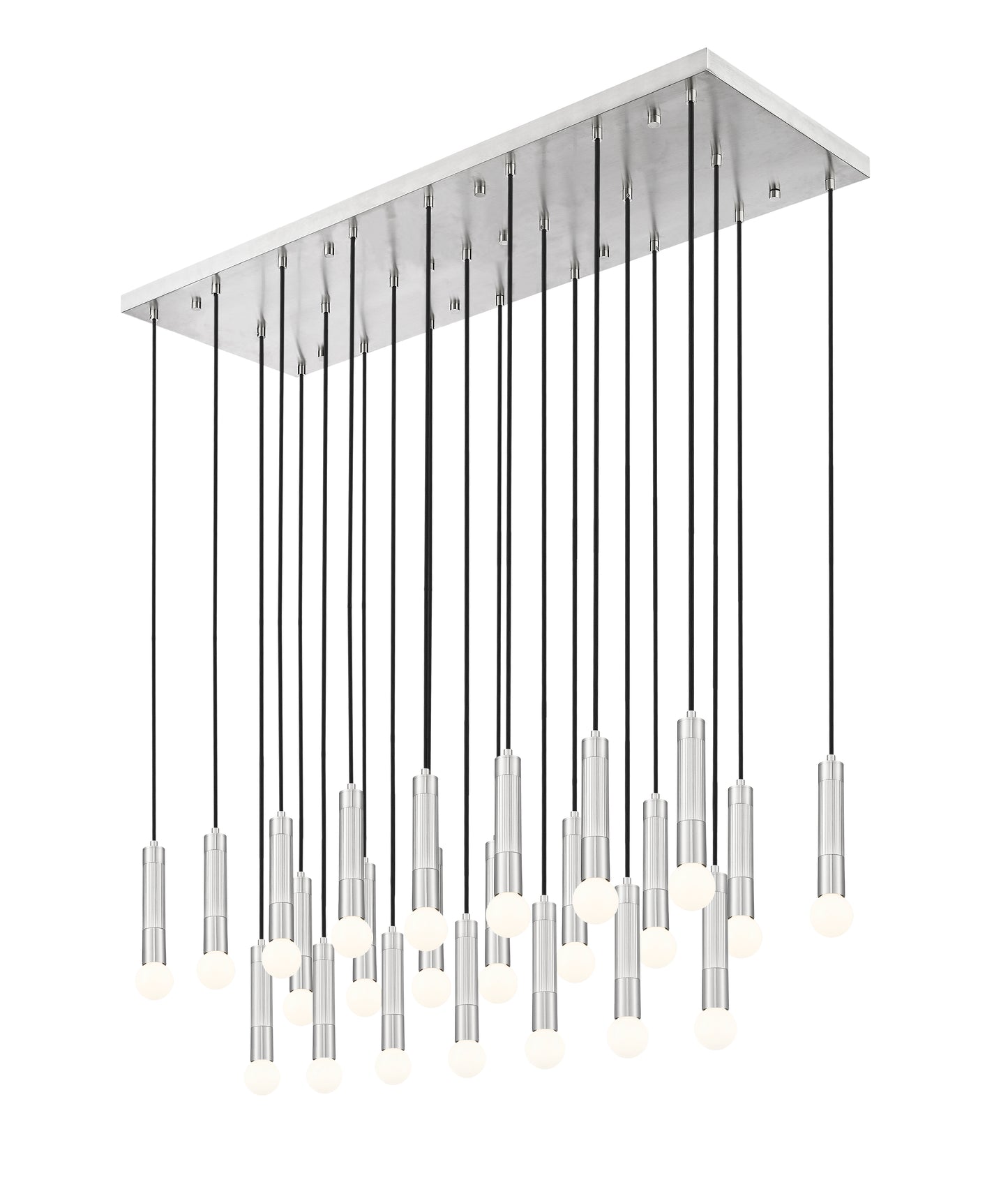 Stari 23 Light Linear Chandelier Brushed Nickel