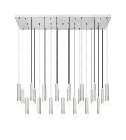 Stari 23 Light Linear Chandelier Brushed Nickel