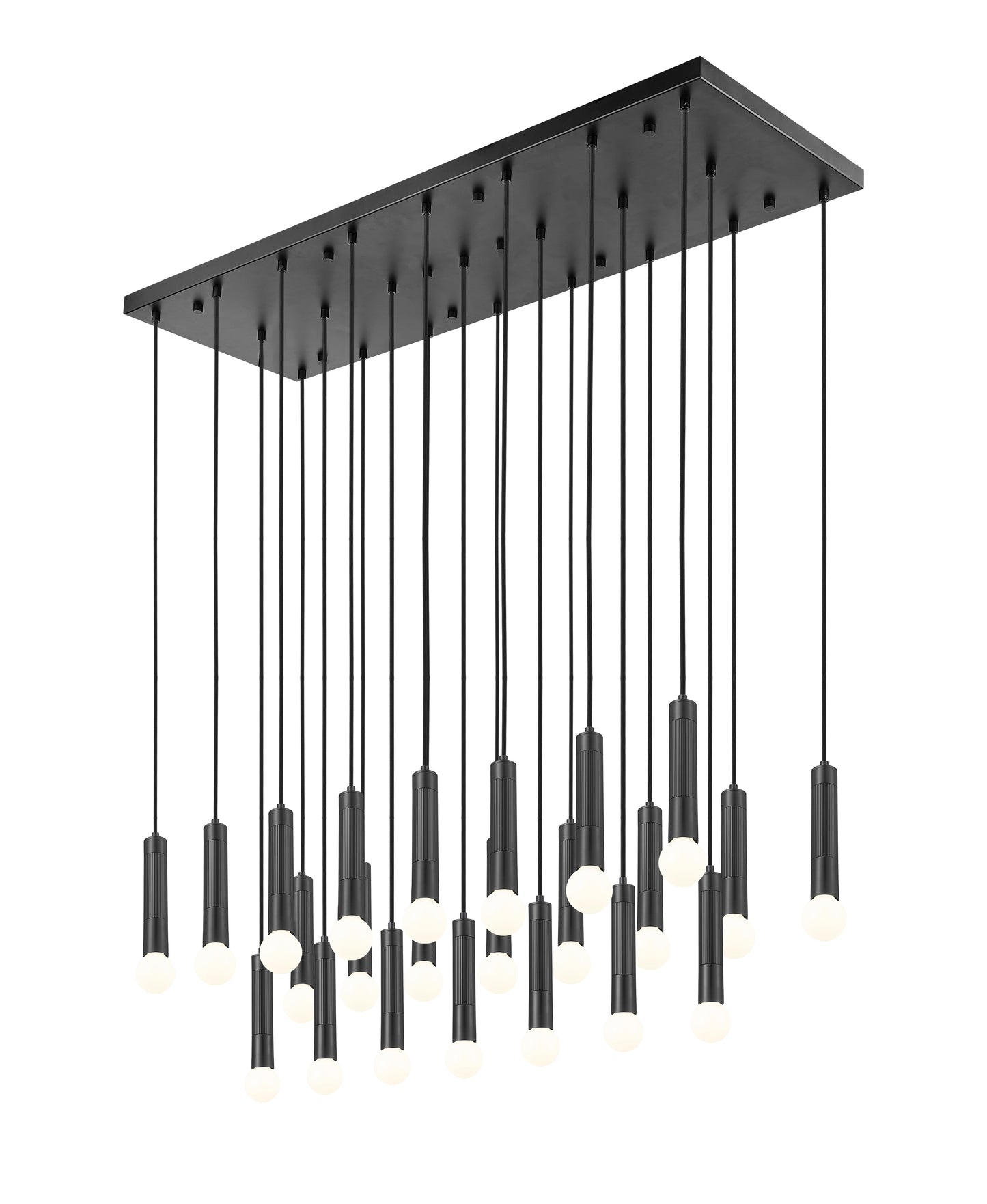 Stari 23 Light Linear Chandelier Matte Black