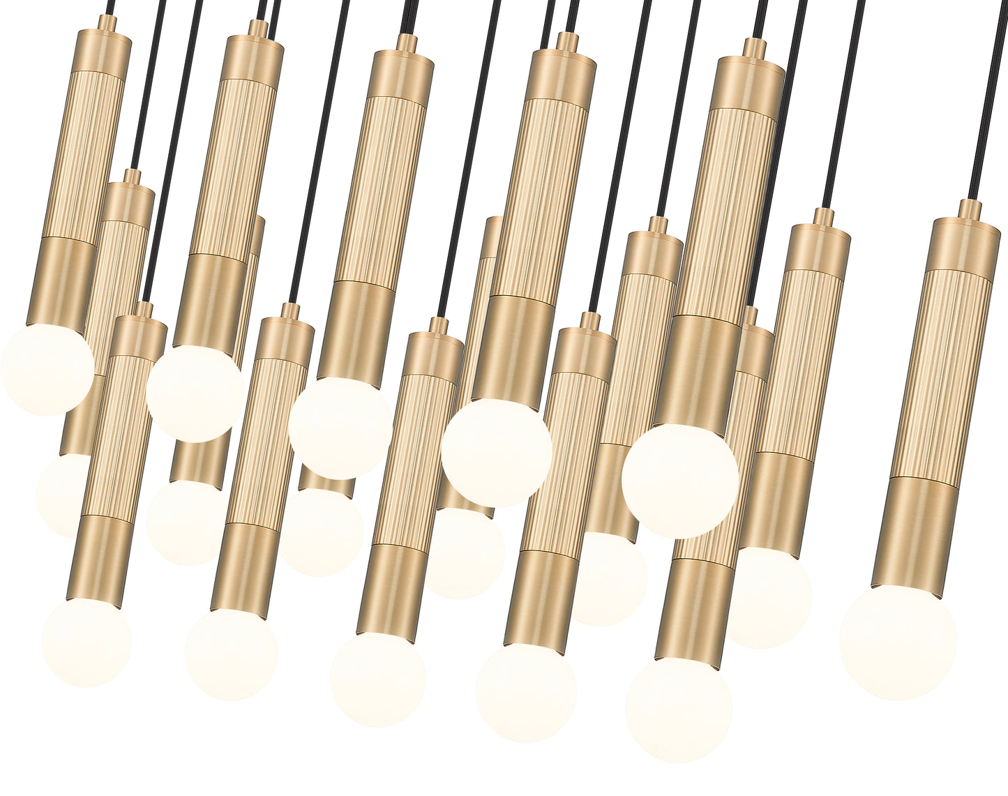 Stari 23 Light Linear Chandelier Modern Gold
