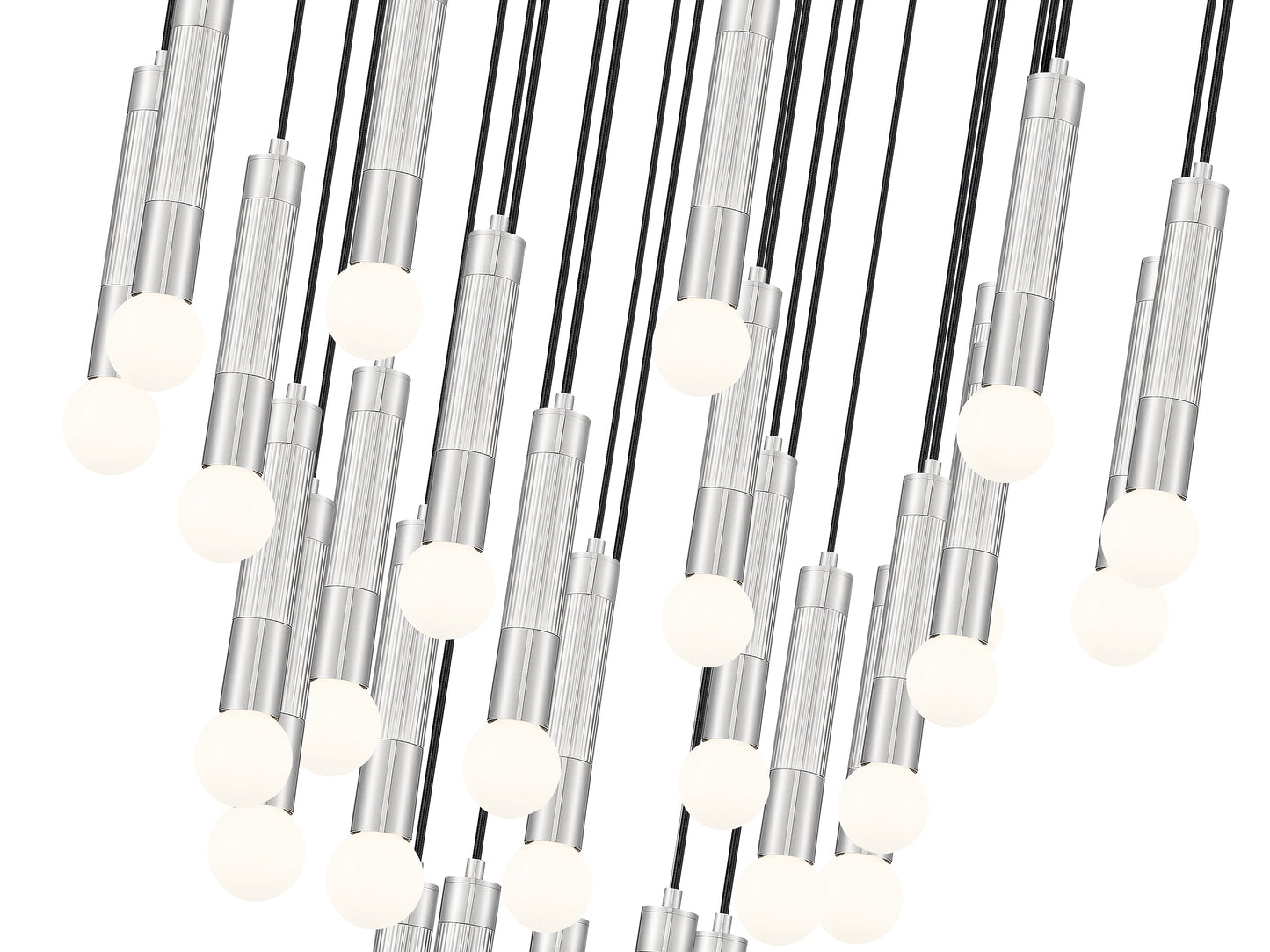 Stari 27 Light Chandelier Brushed Nickel