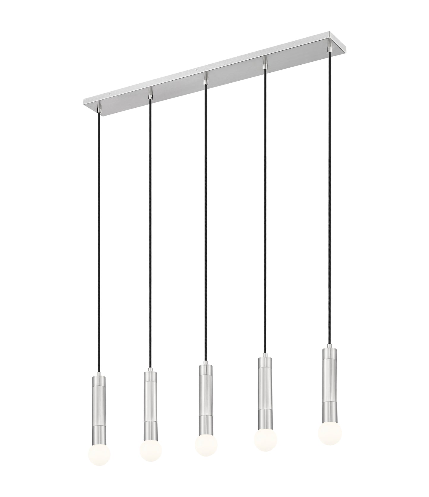 Stari 5 Light Linear Chandelier Brushed Nickel