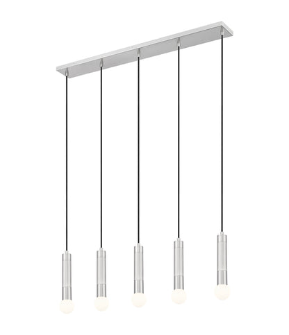 Stari 5 Light Linear Chandelier Brushed Nickel