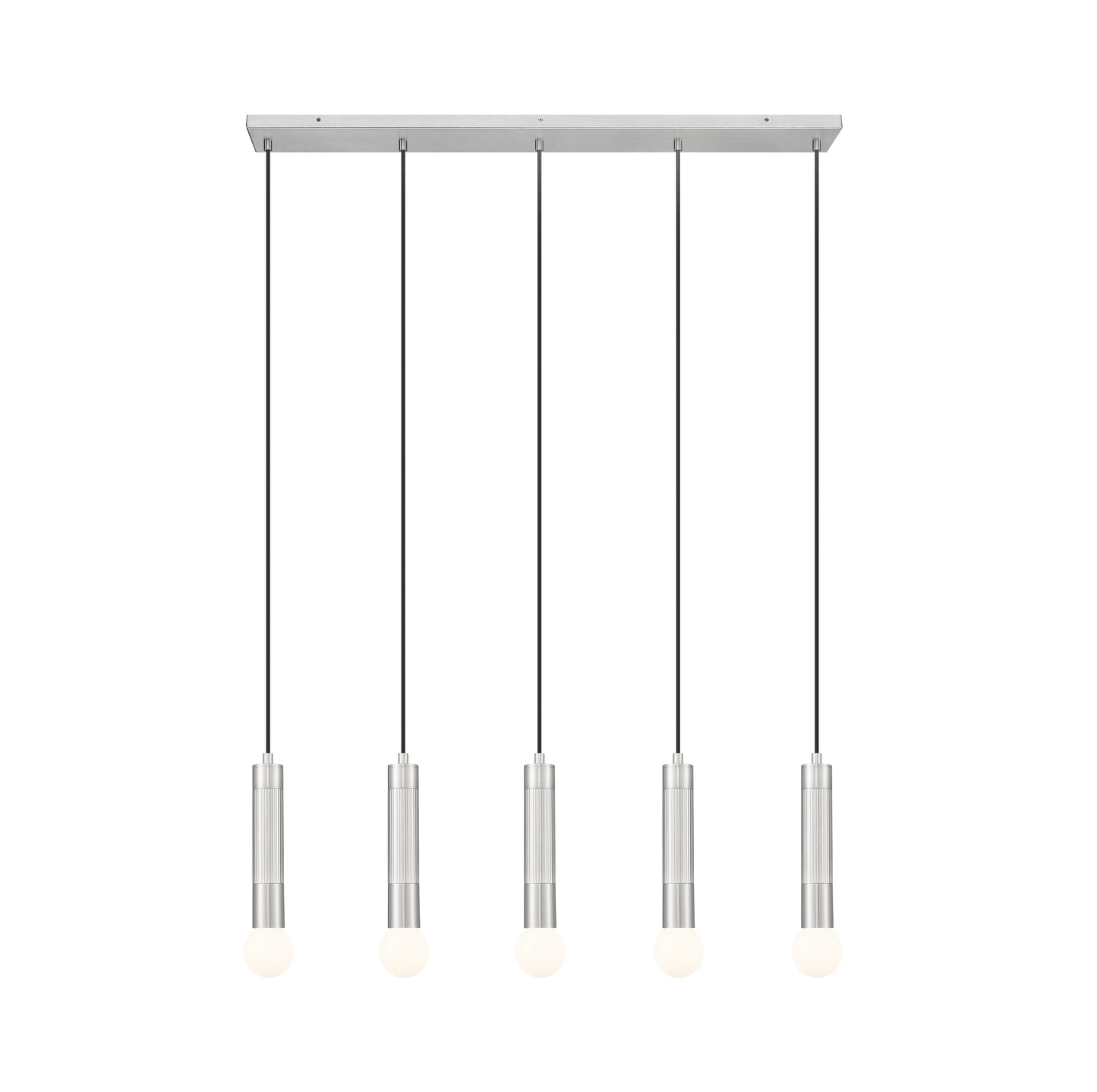 Stari 5 Light Linear Chandelier Brushed Nickel