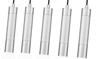 Stari 5 Light Linear Chandelier Brushed Nickel