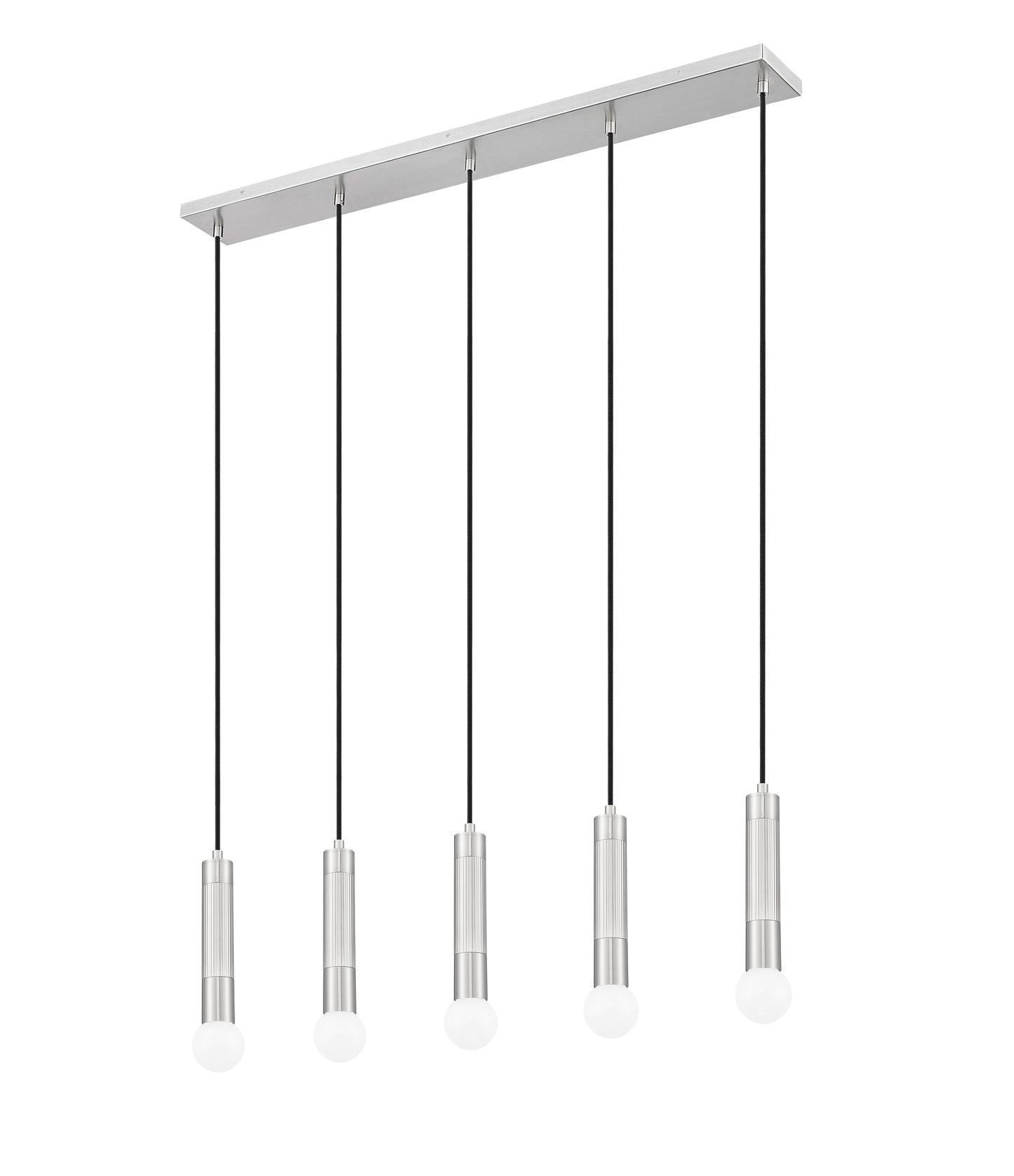 Stari 5 Light Linear Chandelier Brushed Nickel