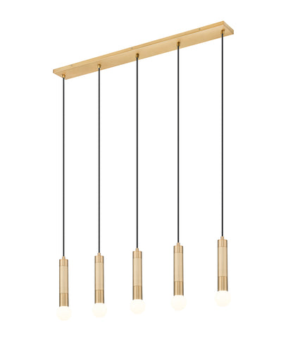 Stari 5 Light Linear Chandelier Modern Gold