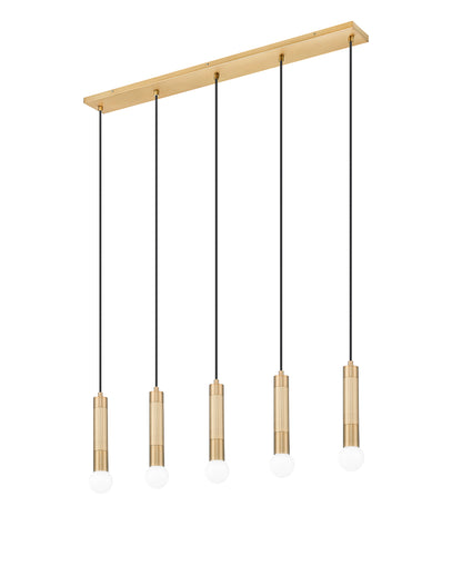 Stari 5 Light Linear Chandelier Modern Gold