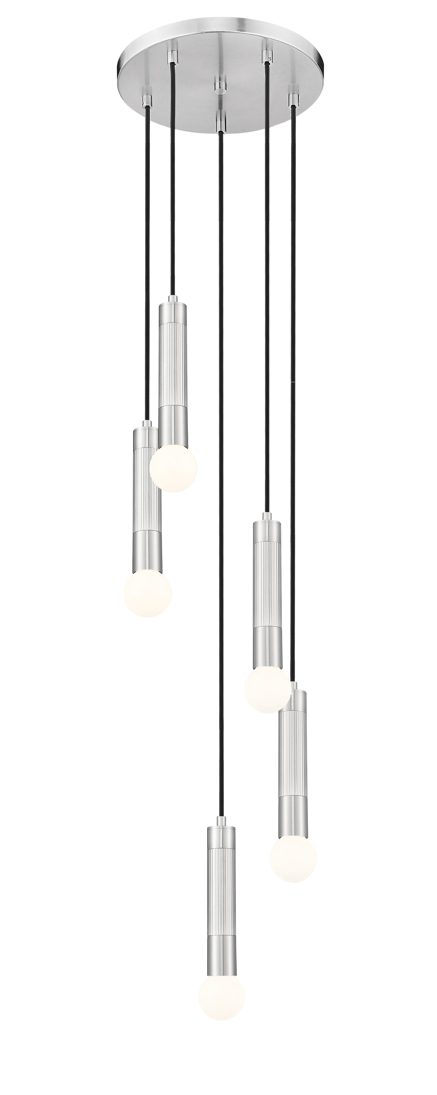 Stari 5 Light Chandelier Brushed Nickel