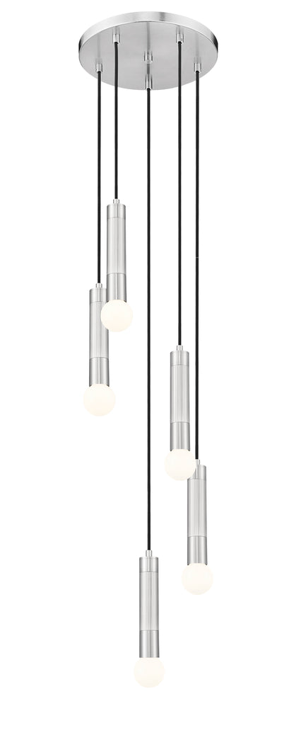 Stari 5 Light Chandelier Brushed Nickel
