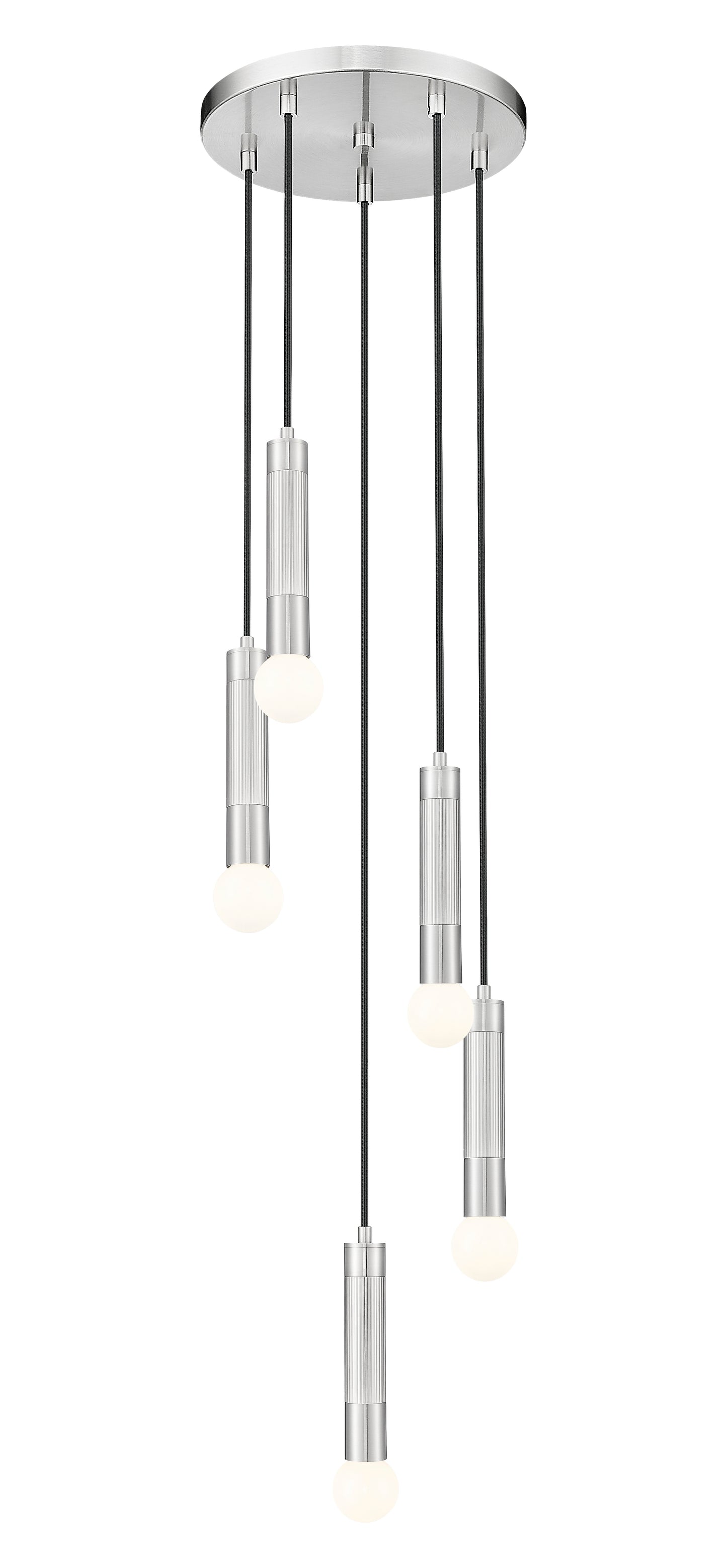 Stari 5 Light Chandelier Brushed Nickel
