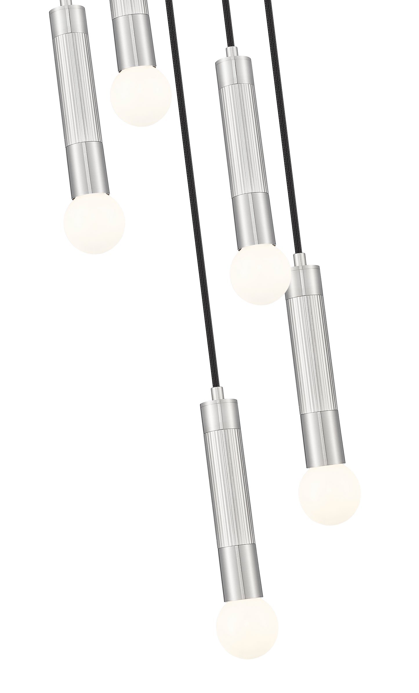 Stari 5 Light Chandelier Brushed Nickel
