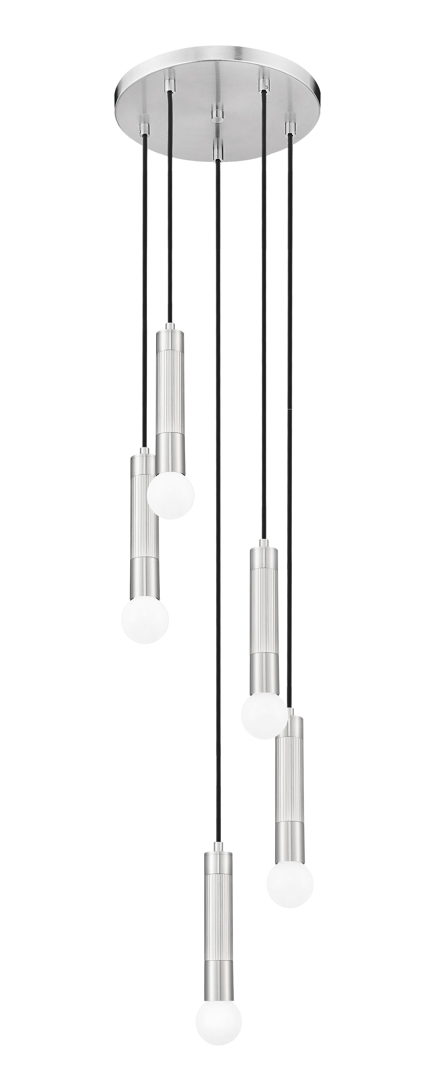 Stari 5 Light Chandelier Brushed Nickel