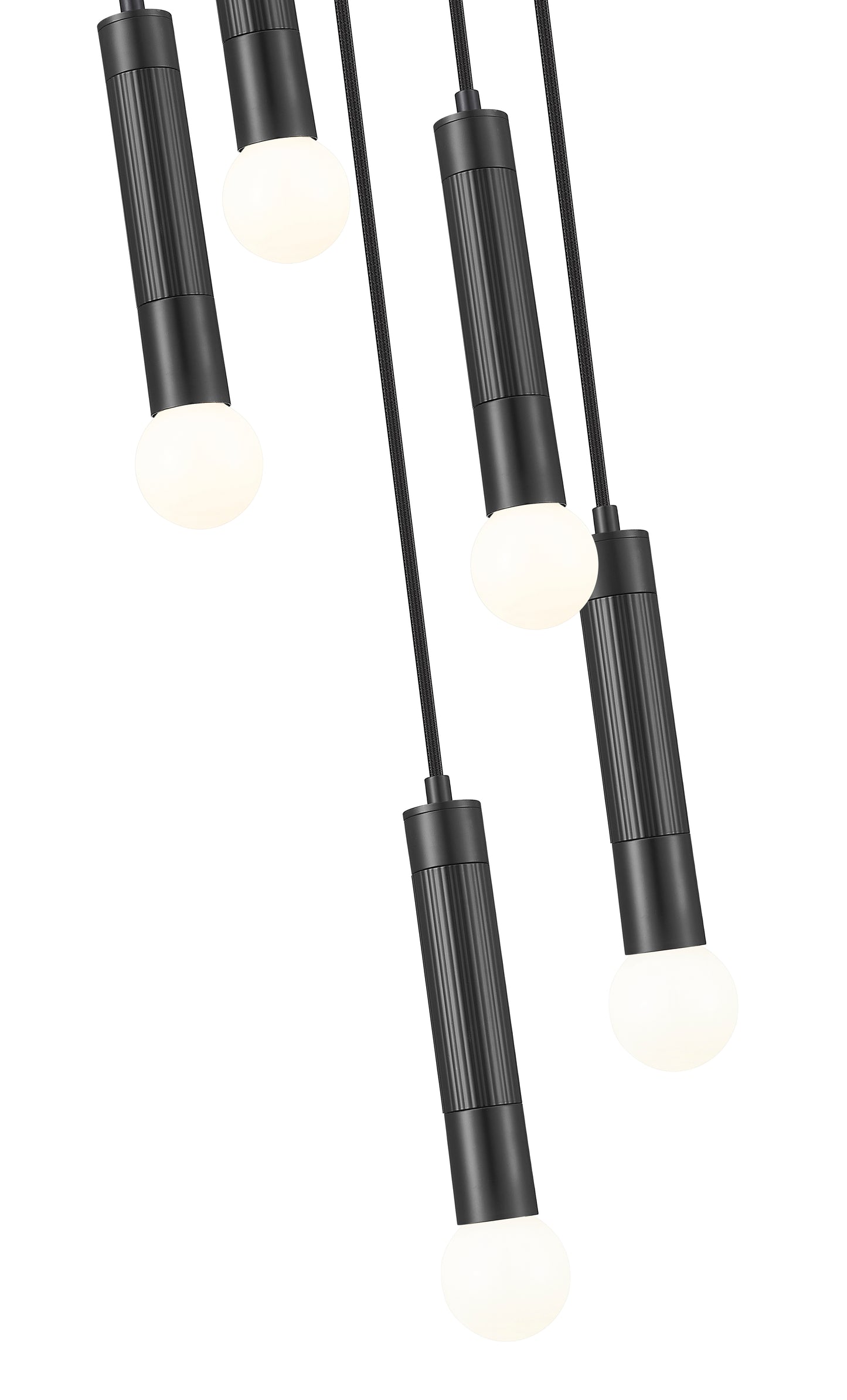 Stari 5 Light Chandelier Matte Black