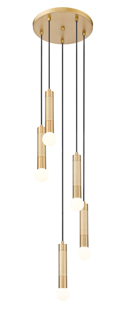 Stari 5 Light Chandelier Modern Gold