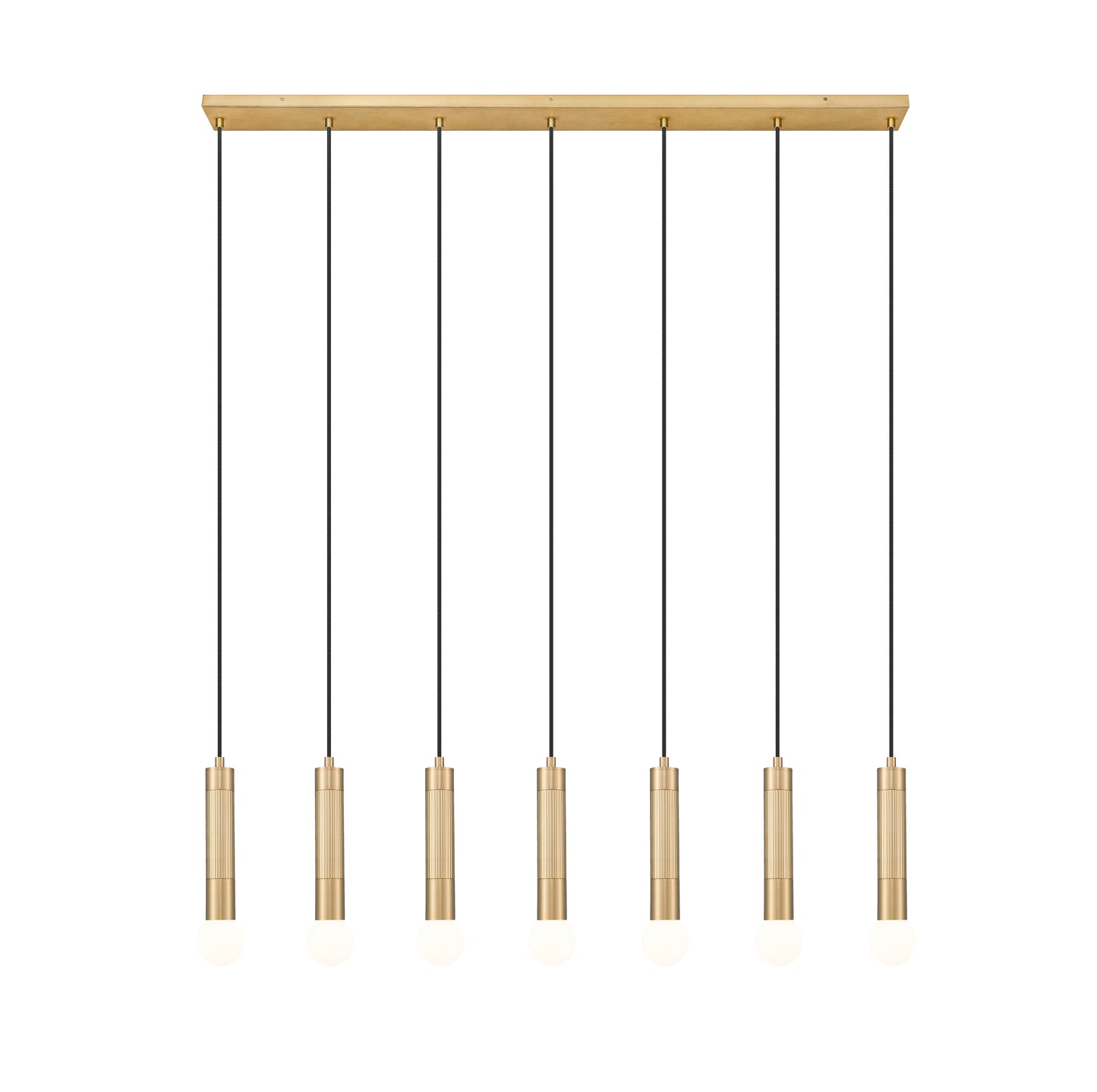 Stari 7 Light Linear Chandelier Modern Gold