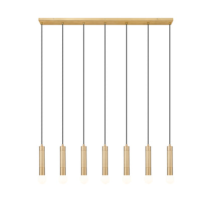 Stari 7 Light Linear Chandelier Modern Gold