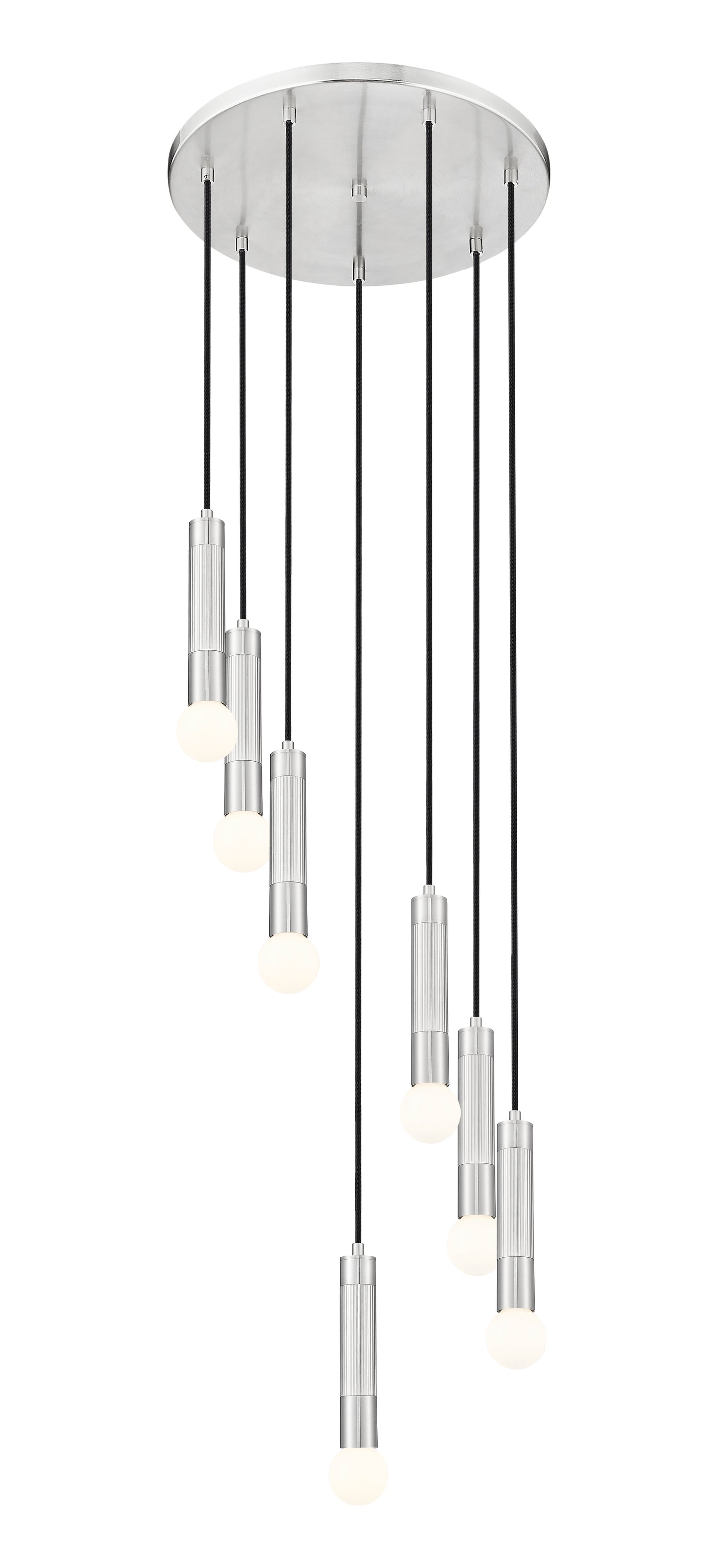 Stari 7 Light Chandelier Brushed Nickel