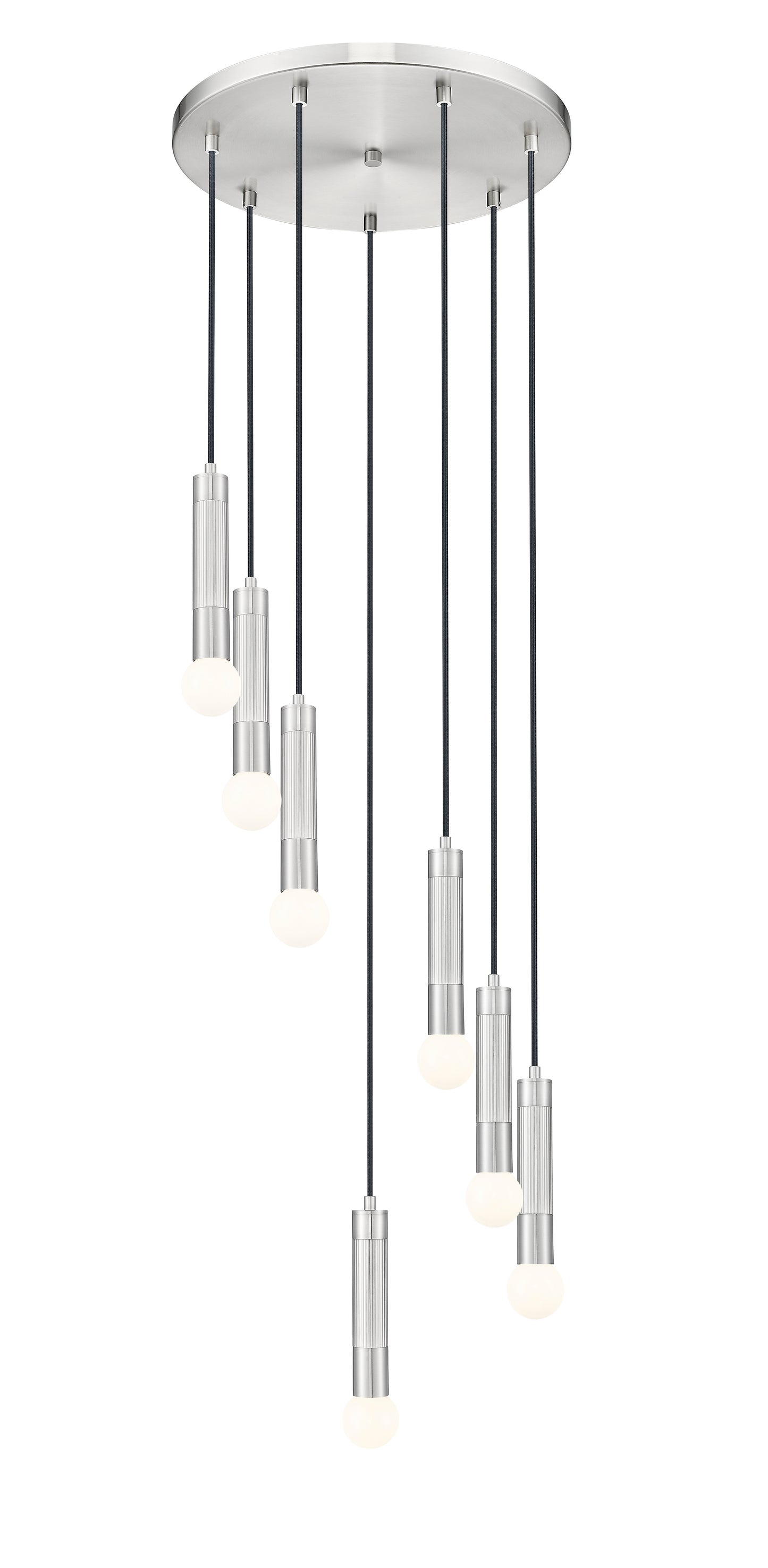 Stari 7 Light Chandelier Brushed Nickel
