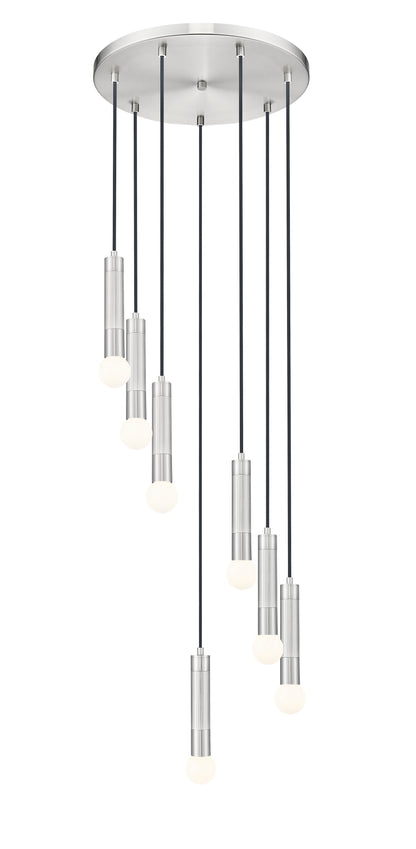 Stari 7 Light Chandelier Brushed Nickel