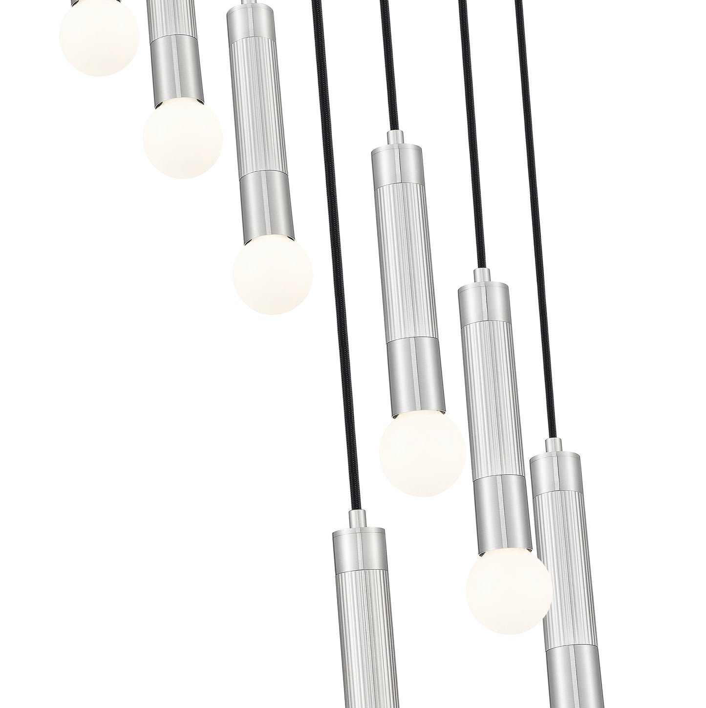 Stari 7 Light Chandelier Brushed Nickel