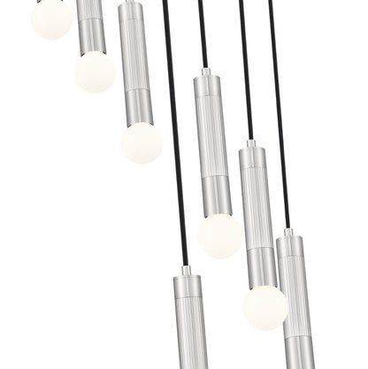 Stari 7 Light Chandelier Brushed Nickel