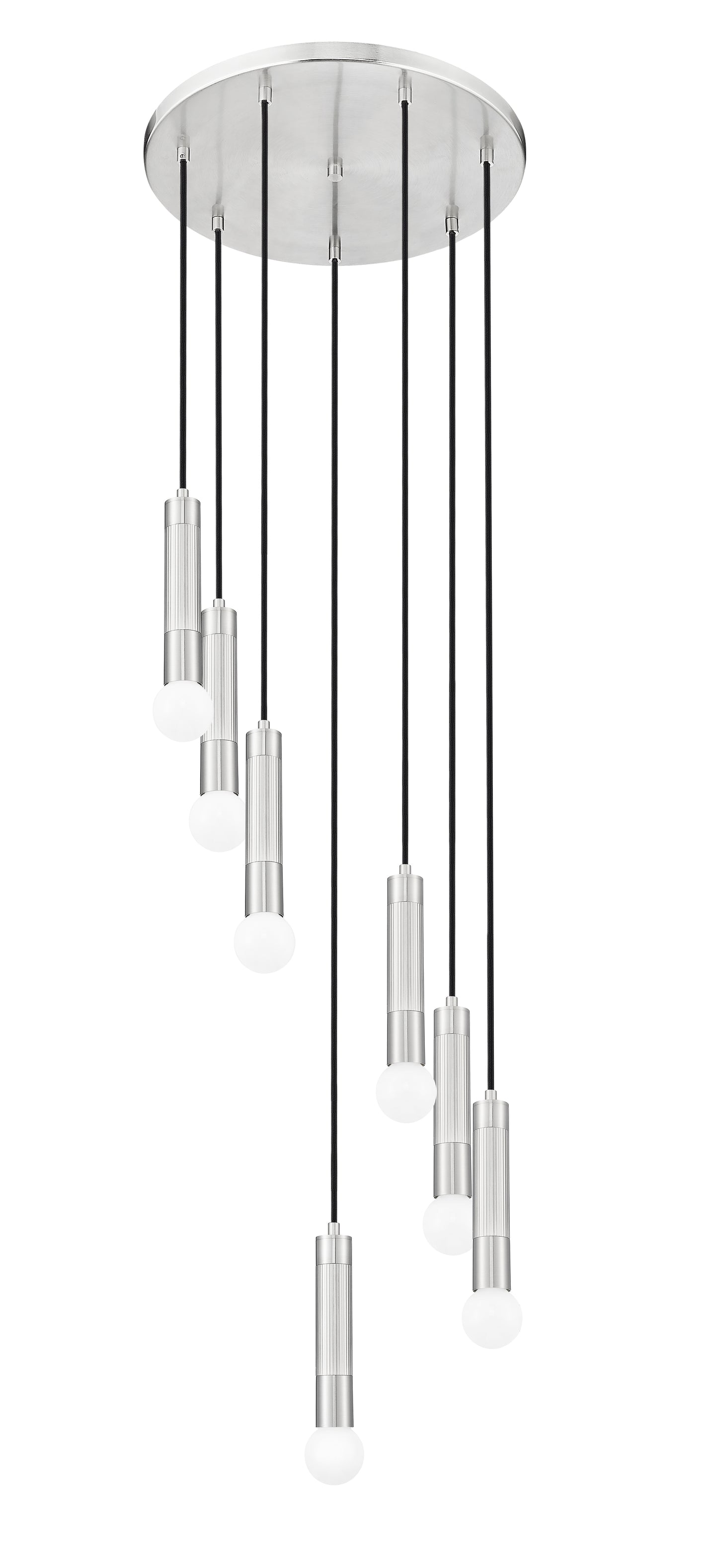 Stari 7 Light Chandelier Brushed Nickel