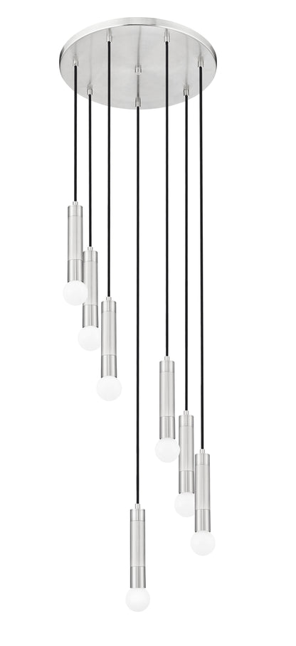Stari 7 Light Chandelier Brushed Nickel