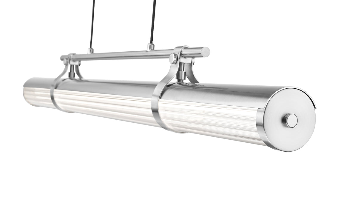 Benoit LED 1 Light Linear Chandelier Brushed Nickel