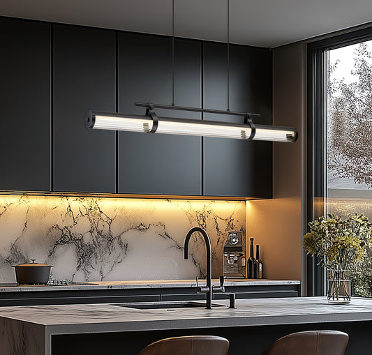 Benoit LED 1 Light Linear Chandelier Matte Black