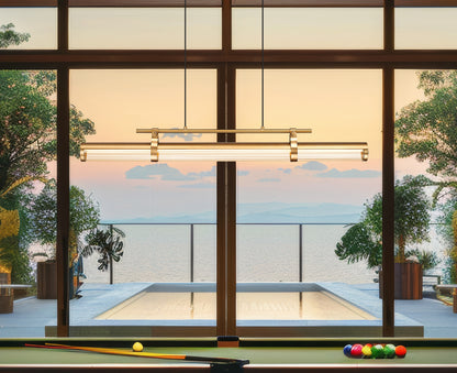 Benoit LED 1 Light Linear Chandelier Modern Gold