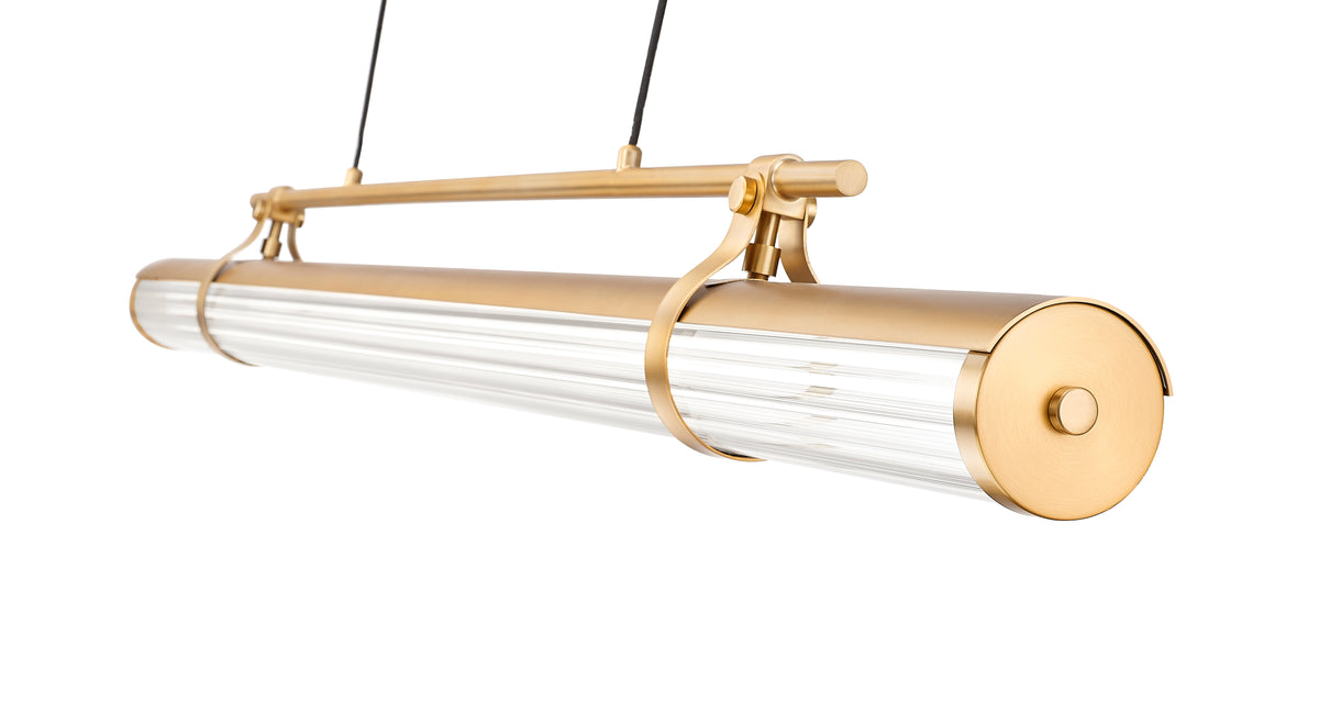 Benoit LED 1 Light Linear Chandelier Modern Gold