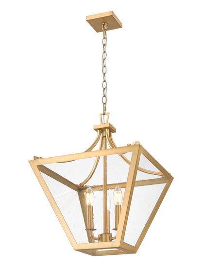 Montalcino 3 Light Chandelier Rubbed Brass