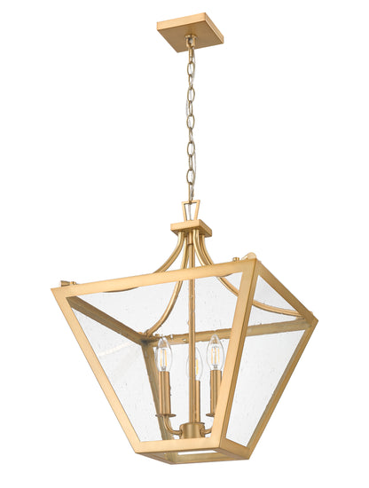 Montalcino 3 Light Chandelier Rubbed Brass