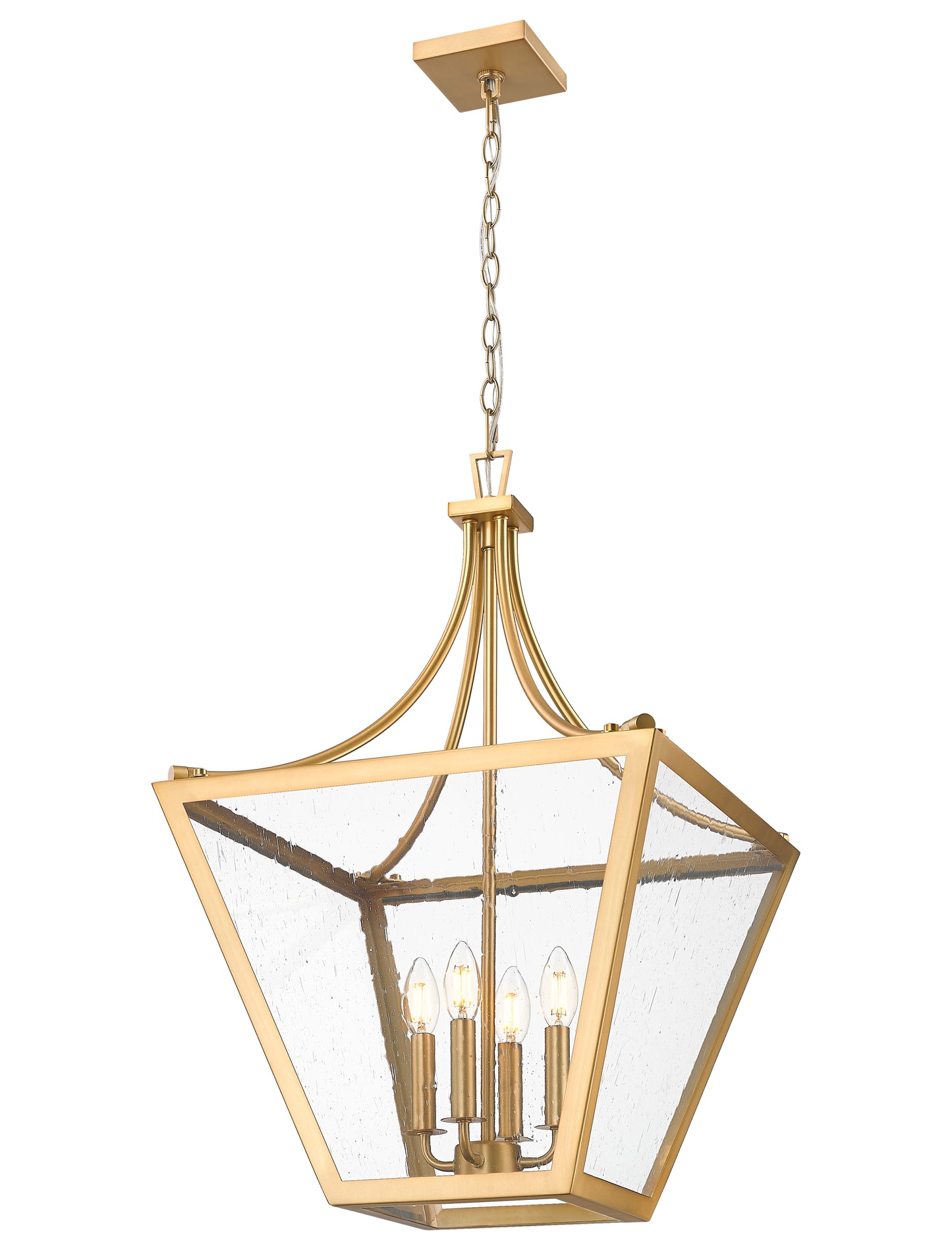 Montalcino 4 Light Chandelier Rubbed Brass