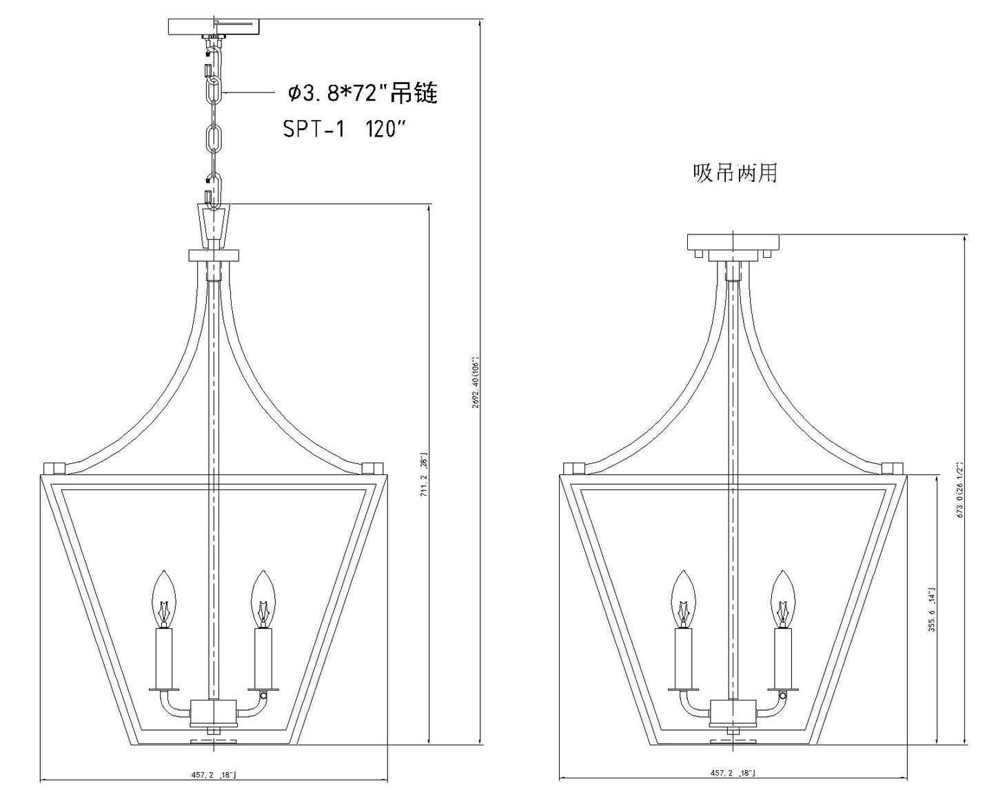 Montalcino 4 Light Chandelier Rubbed Brass