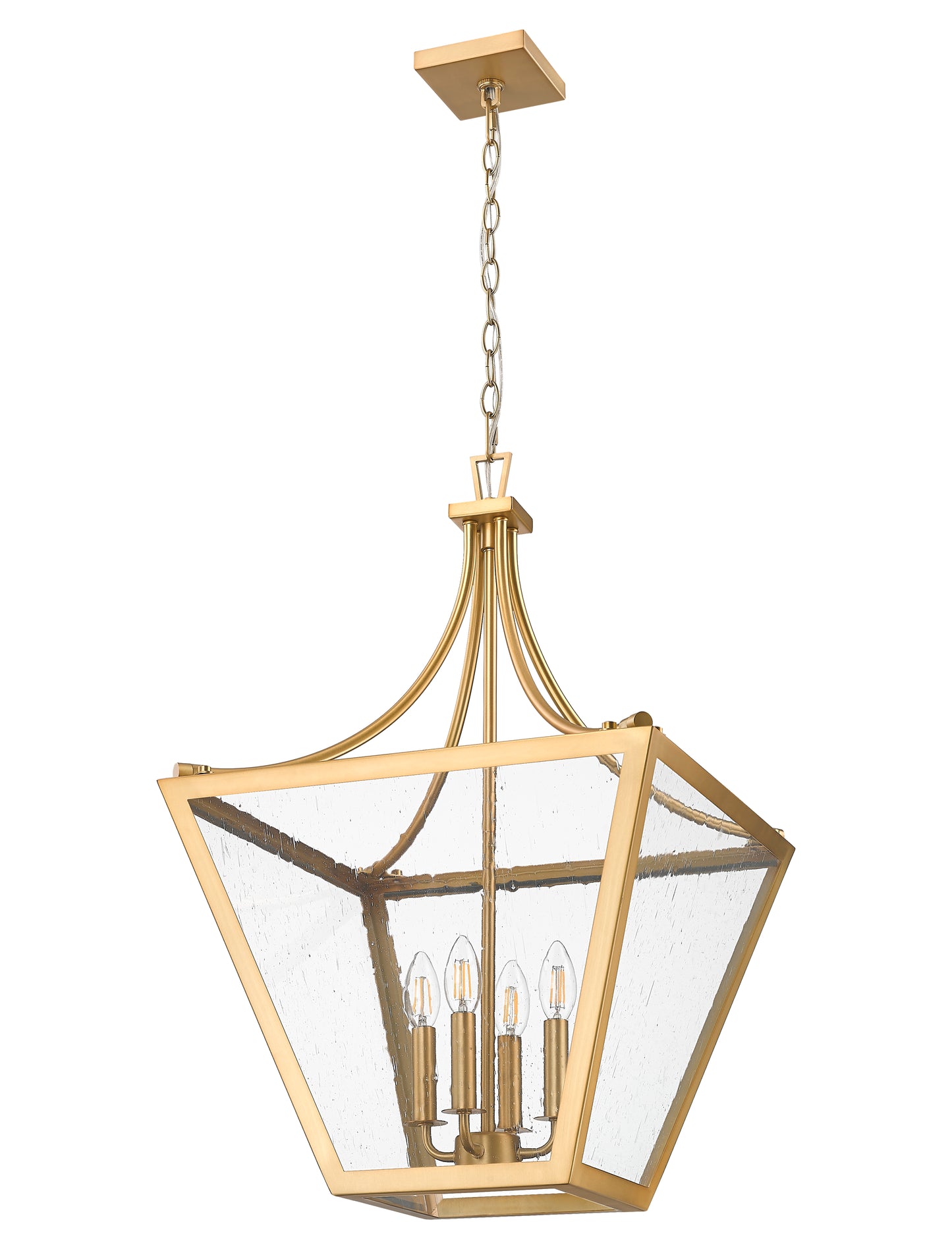 Montalcino 4 Light Chandelier Rubbed Brass