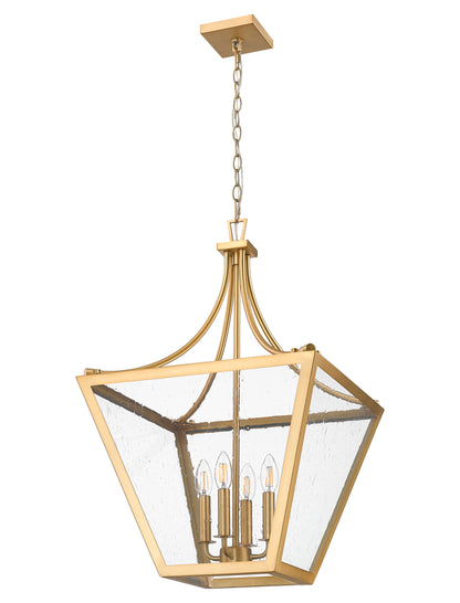 Montalcino 4 Light Chandelier Rubbed Brass