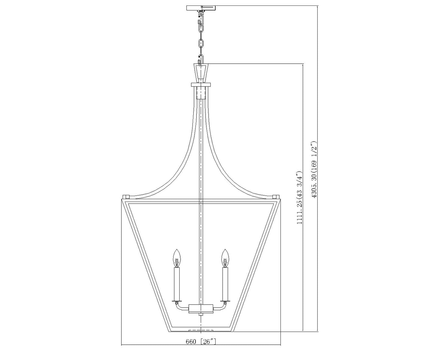 Montalcino 6 Light Chandelier Rubbed Brass