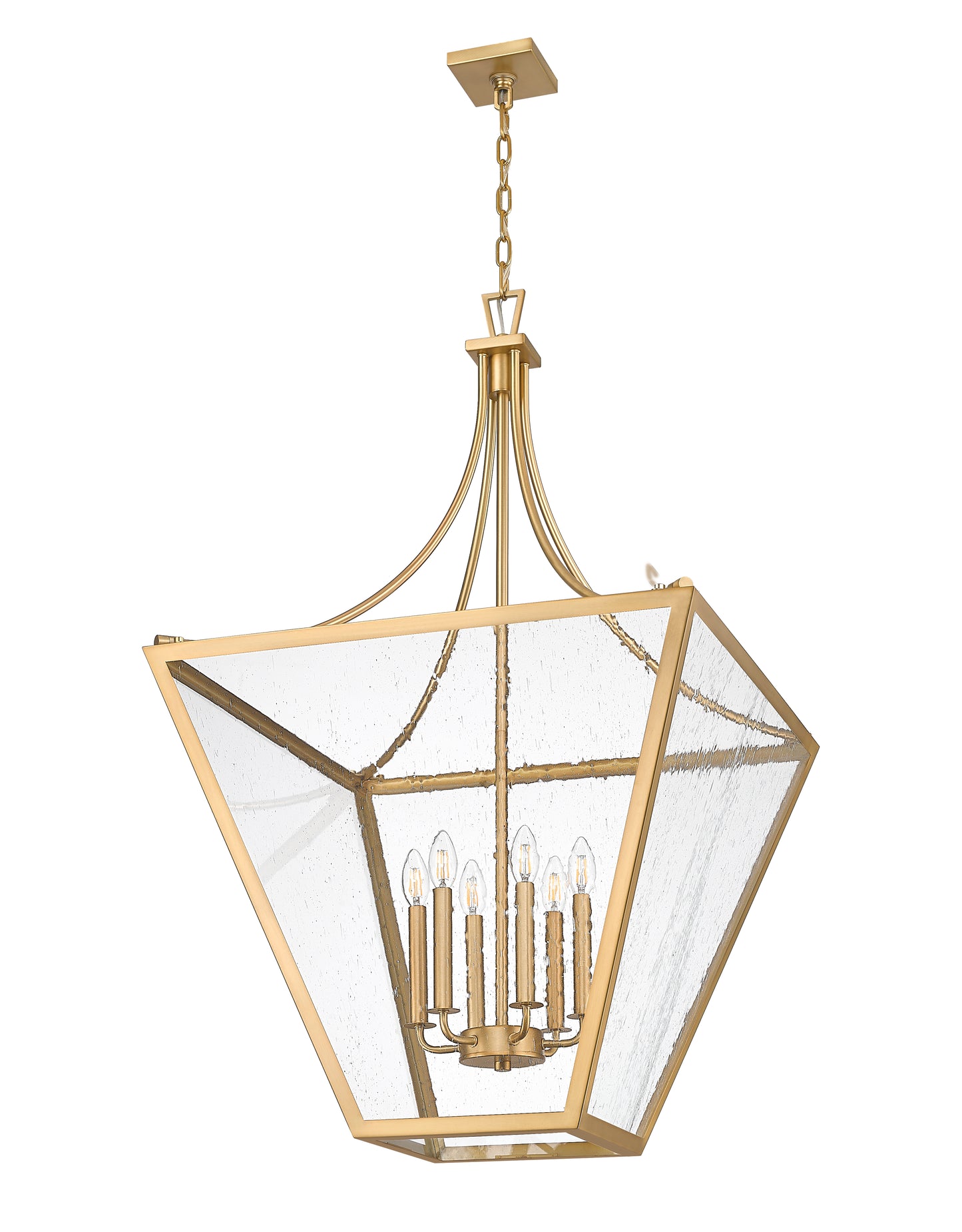 Montalcino 6 Light Chandelier Rubbed Brass