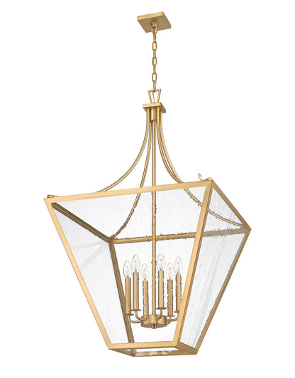 Montalcino 6 Light Chandelier Rubbed Brass