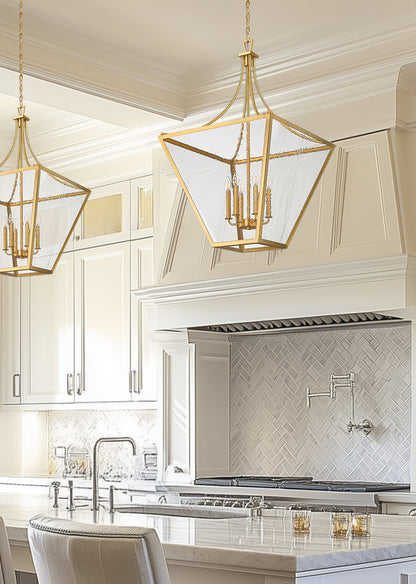 Montalcino 6 Light Chandelier Rubbed Brass