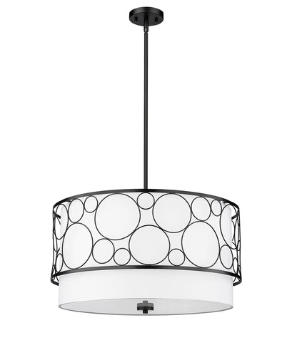 Kendall 4 Light Chandelier Matte Black