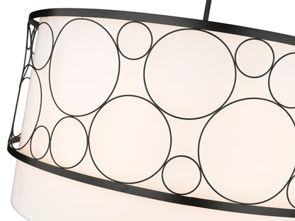 Kendall 5 Light Chandelier Matte Black
