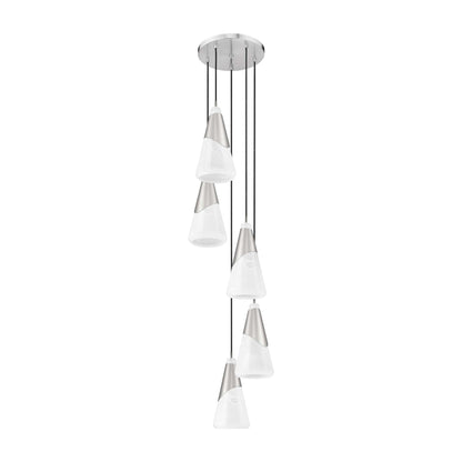 Aimie 5 Light Chandelier Brushed Nickel