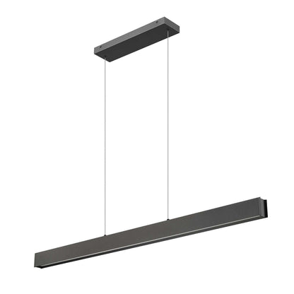 Hudson LED 1 Light Linear Chandelier Matte Black