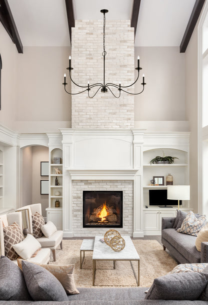 Arrington 6 Light Chandelier Matte Black
