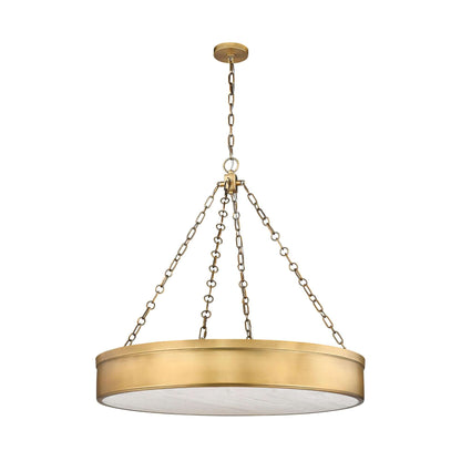 Anders LED 3 Light Chandelier Rubbed Brass