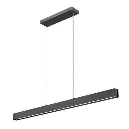Hudson LED 1 Light Linear Chandelier Matte Black