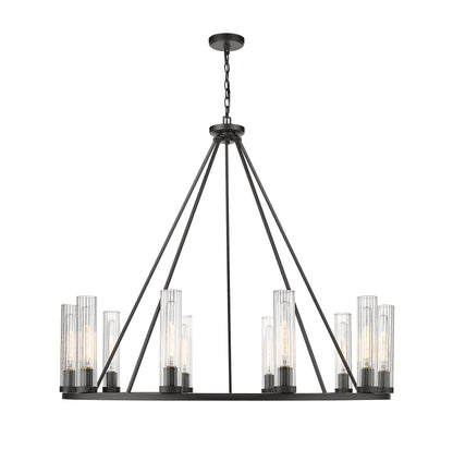 Beau 10 Light Chandelier Bronze